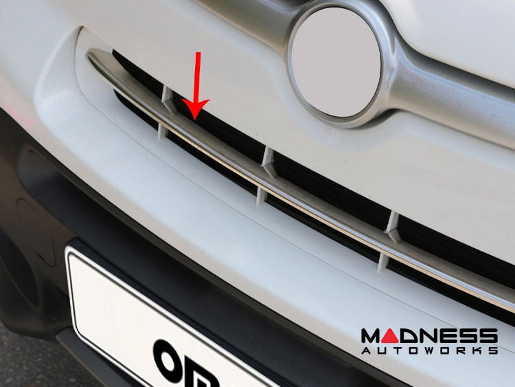 FIAT 500X Front Bumper Grille Cover Stainless Steel Chrome Finished